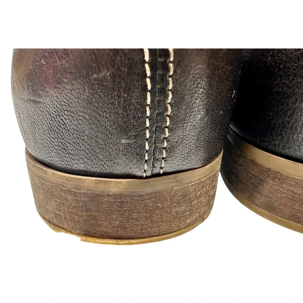 Aldo Brown Leather Ankle Chukka Boots Men's Size 10‎ Preowned